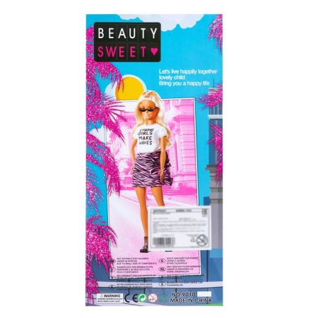 Carbonnic doll "Alla" in a dress, with accessories, mix-5