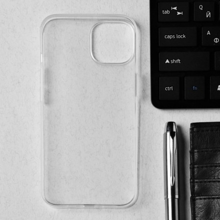 Hoco case for iPhone 14, TPU, reinforced window under the camera, transparent-1