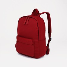 Youth backpack from textiles, 4 pockets, burgundy color