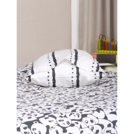 Bed linen 1.5 joint venture "Panda on a halt", size 150x215 cm, 145x210 cm, 50x70 cm-4