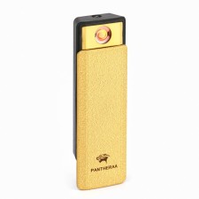Electronic lighter, USB, spiral, flashlight, 2.5 x 7.5 cm, yellow