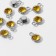 Circle-suspension “Circle” 1.6 × 1.2 × 0.8 cm, (set 10 pcs.), Yellow color in silver