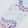 Stick plastic silver overflows "Butterflies and music" mix 7.5x26 cm
