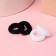 Hair elastic band "Tm -shine" (set 24 pcs) black white