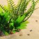 Aquarium artificial aquarium plant on a stone stand, 17 x 14 x 16 cm