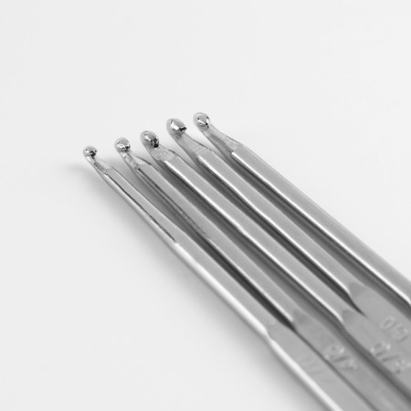 Knitting hook set, d = 1-3 mm, 13 cm, 5 pcs-3