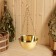 Grass and Himalayan salt bowl suspended with a dispenser d = 12cm, v = 0.4l
