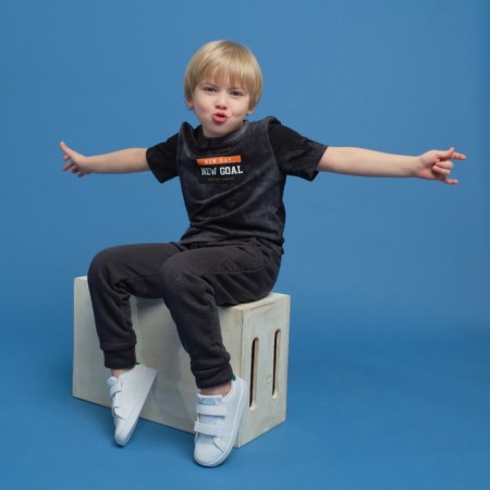 T-shirt Children's KAFTAN "Trendy" R.38 (146-152), gray-8
