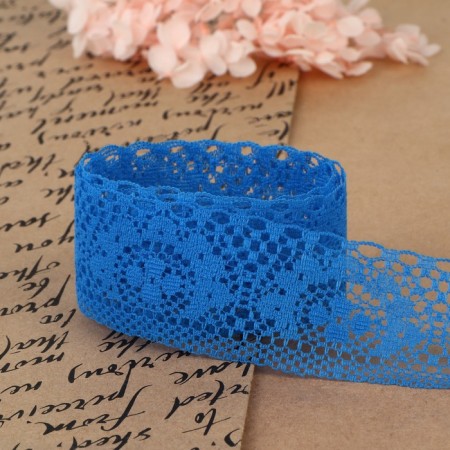 Capricon lace, 35 mm × 10 ± 1 m, blue color-2