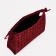 Cosmetic bag with lightning, burgundy color