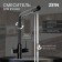 Kitchen mixer Zein Z4261, with output for drinking water, stainless steel, black
