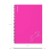 Notebook A5 80 sheets in a cage on a spiral Erichkrause Silhouette, with a plastic cover pink,