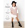 Vest for girls, height 128 cm, white-pink color