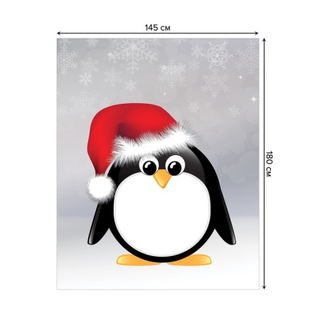Penguin table tablecloth, rectangular, Saten, size 145x180 cm-1