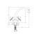 Kitchen mixer Rush Bianki Bi7650-27, two-wound, chrome