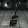 Souvenir guitar "acoustic" brown, on a stand 24x8x2 cm