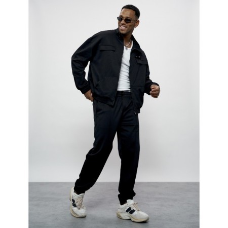 Sports suit men's, size 54, black color-6