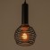 Bayerlux lamp "Berto" E27 40W Black-Honey 14x14x30-130 cm