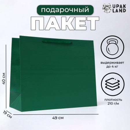 Laminated horizontal "Emerald", XL 49 × 40 × 19 cm
