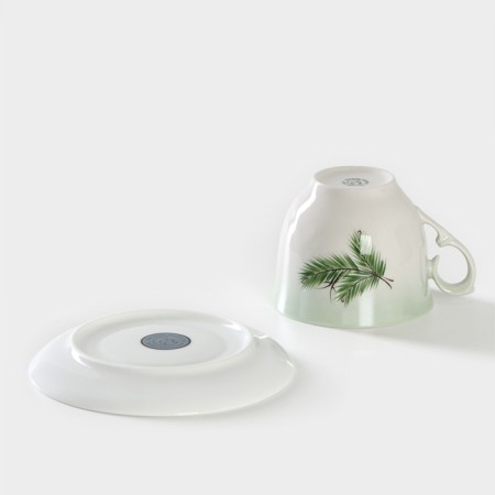 Tea steam porcelain "Cedar branch", 350 ml-3