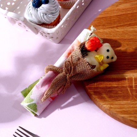 Set for decoration: Topper "Happy Birthday" 1 pc, a ring for napkins 1 pc, mix-7