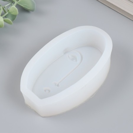 Mold Silicon "Abstraction - Oval Face" 11.5x6.6x3.2 cm-2