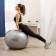 Fitball ONLYTOP, D = 85 cm, 1400 g, anti -wings, color gray