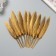 Pen decorative Gusin Bilateral black with gold h = 10-15 cm