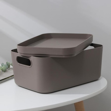 Storage box with the infinity lid, 20 × 29 × 14.5 cm, 6.2 l, the color is French gray color-2