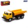Metal truck "dump truck", inertial, yellow color