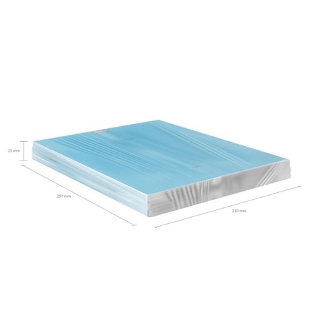 A4 notebook, 96 sheets in the cage on the grade of Erichkrause Neon "Classic", cover coated cardboard, offset unit, whiteness 100%, blue-3