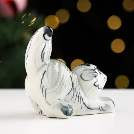 Souvenir "Kotik", Gray Mix, Gzhel-2