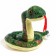 Soft toy "Snake", 15 cm, green color