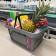 Basket consumer plastic 20 liters, gray color