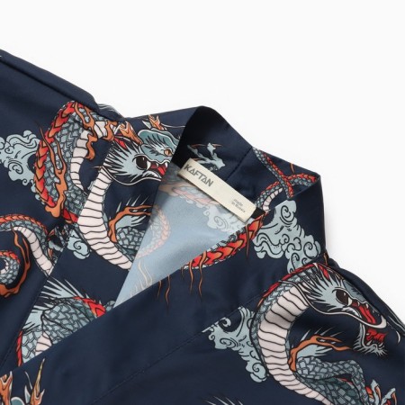 Халат домашний KAFTAN "Дракон", размер 44-46, синий-7