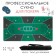 Cloth for poker, rubberized, 120 x 60 cm, thickness 3 mm, green