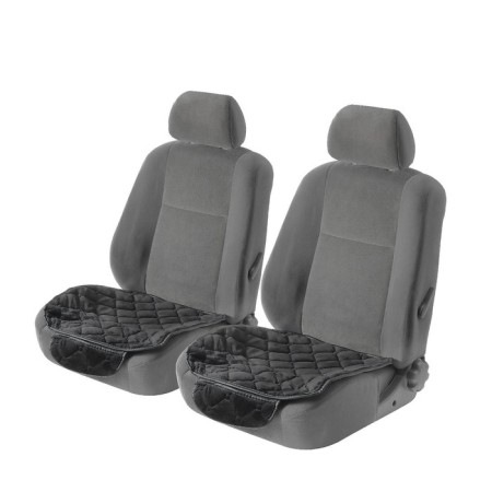 Caps on seats, velor, black, set 3 pcs-1