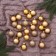 Set of balls plastic D-3 cm, 24 pcs "Classic shine assorted" gold