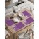 A set of napkins for setting the table "Flower salute", rectangular, rounded edges, size 30x46 cm, 4 pcs