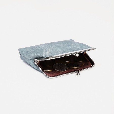 Women's wallet on the farmar, blue color-1
