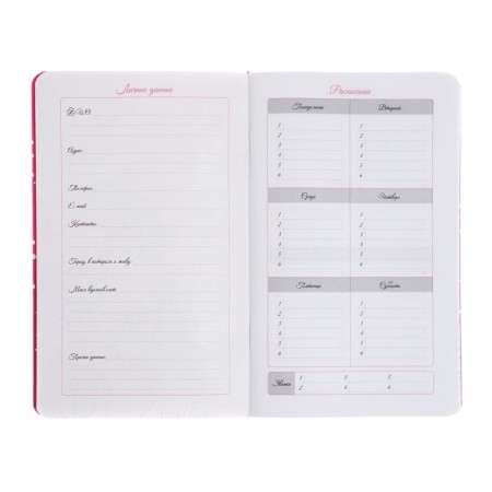 Notebook for girls 130 x 210 mm, 56 sheets in the "anime" line, covered cardboard, Soft-Touch lamination, selective UV-clock-3