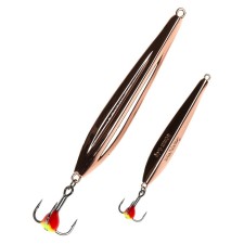Vertical Winter Lucky John Fin Blade with a chain and a tee, 5 cm, c blister