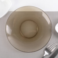 Dessert plate Basilico, D = 17 cm, brown color