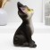 Piggy bank "Cat" black 13x13x23cm