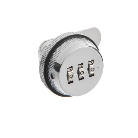 Codle Castle Tundra, for a mailbox, chrome color, length of the threaded part of 20 mm