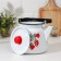 The kettle "Flowers are red", 3.5 l, white with a button, induction, white color