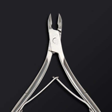 Manicure nippers for the cutter “Premium”, double spring, 10.6 cm, blade length - 6 mm, on the blist, silver color-7