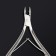 Manicure nippers for the cutter “Premium”, double spring, 10.6 cm, blade length - 6 mm, on the blist, silver color