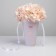 Carriage for flowers round on the belts "With Love", 15 × 23.3 × 7.5 cm, Ø 15 cm