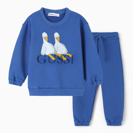 Costume (jumper, trousers) KAFTAN GUSSI p. 36 (134-140), blue-5
